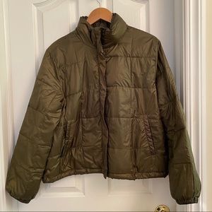 Madewell Olive Green Puffer Size L